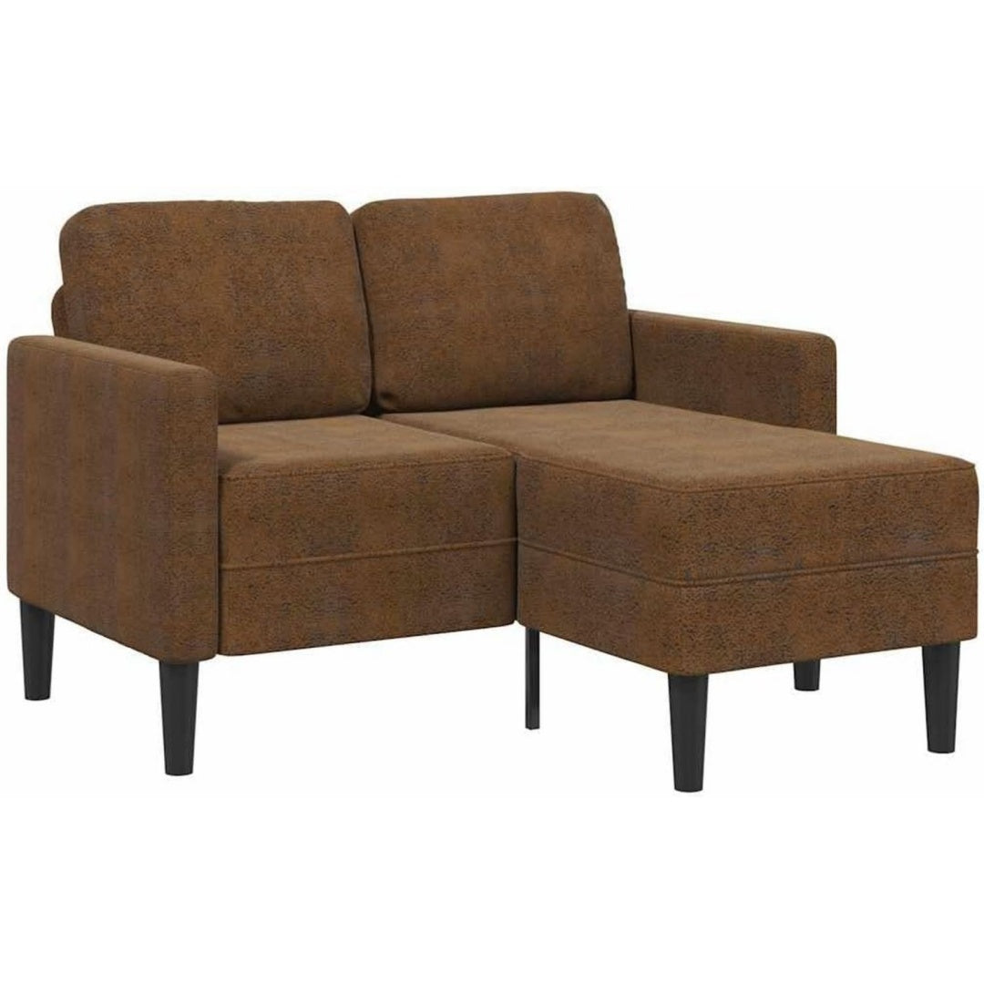 divanetti marrone legno massello relax imbottito