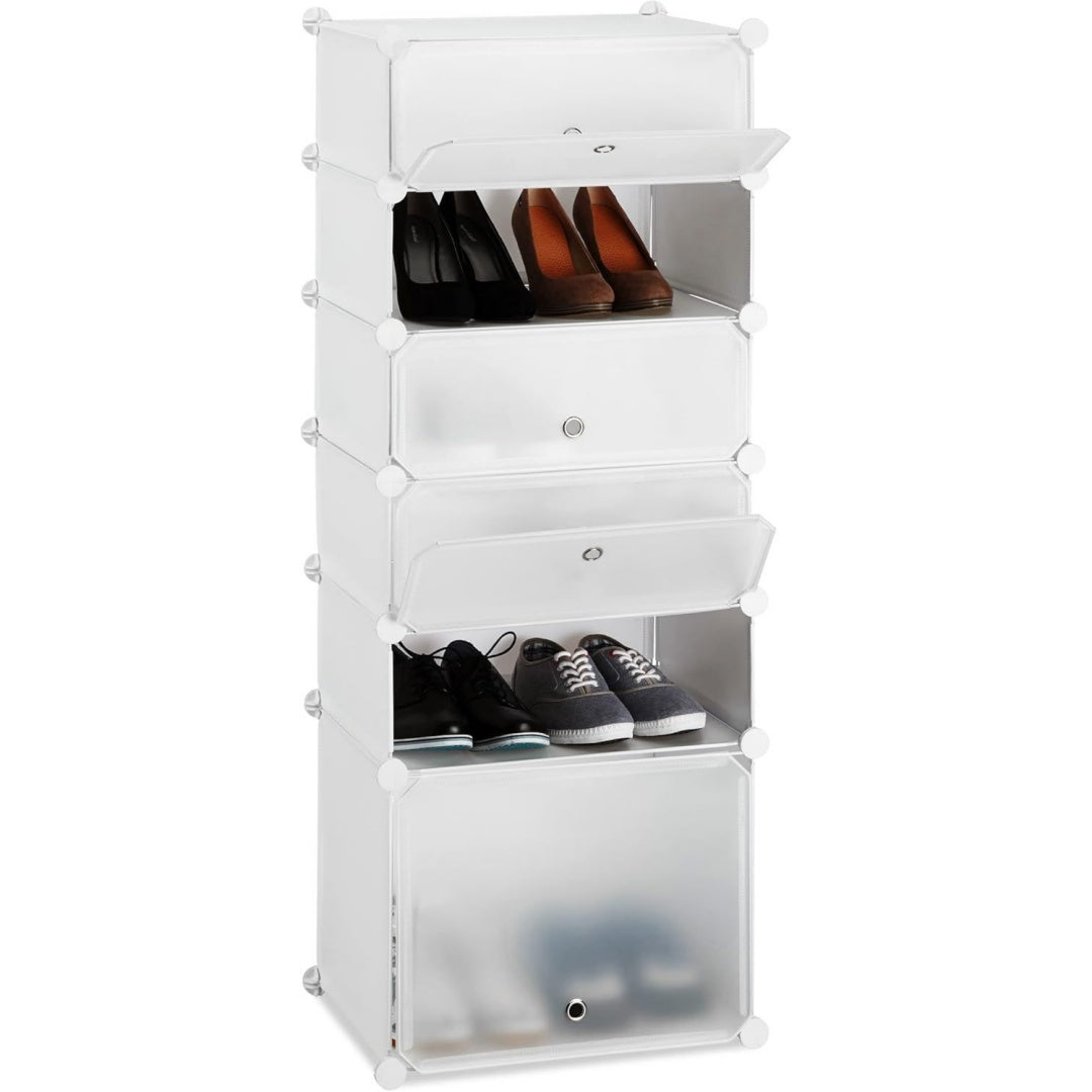 set arredo ingresso bianco con ripiani