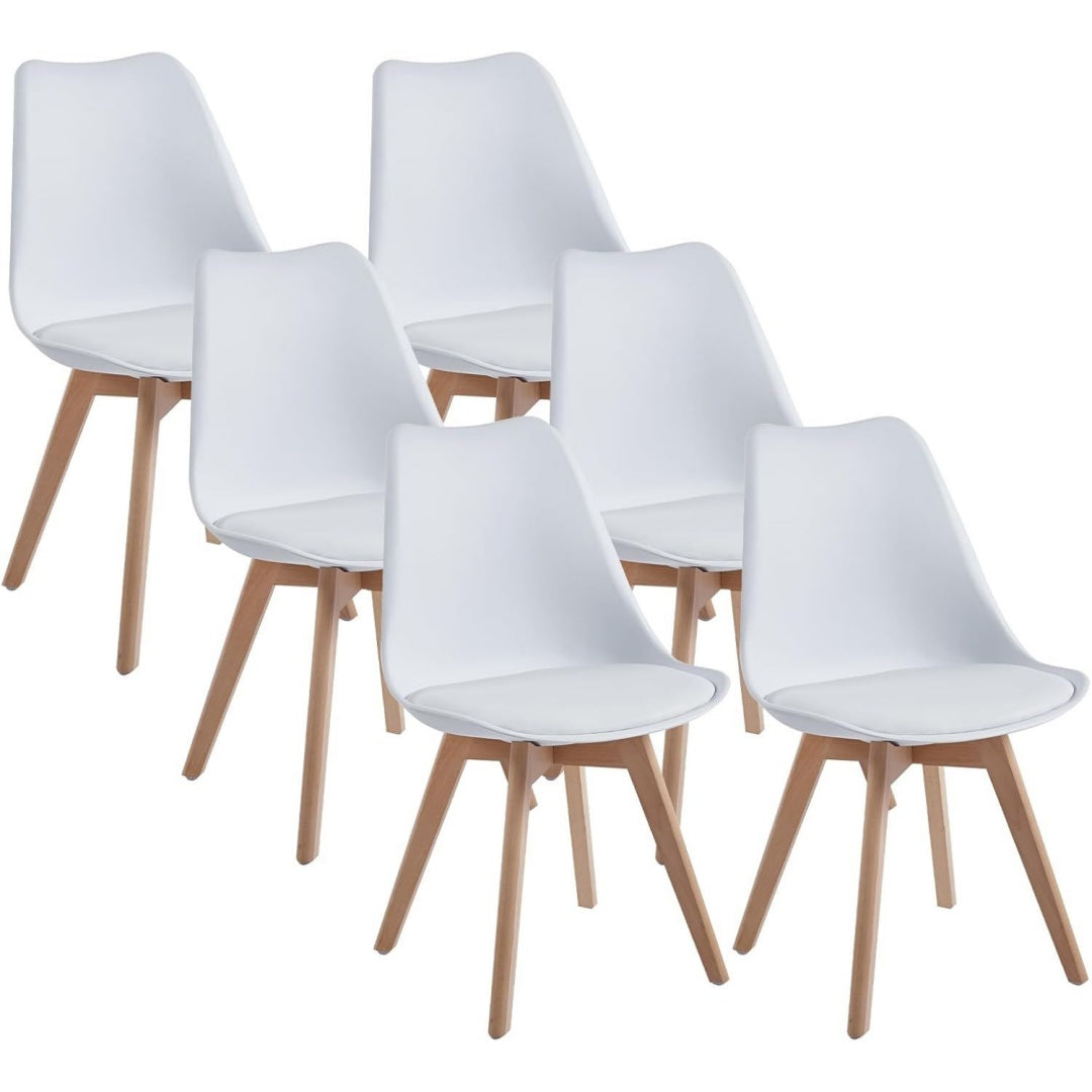 Sedia Set di 6 Sedie in legno massello