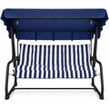 cuscini per dondoli blu con