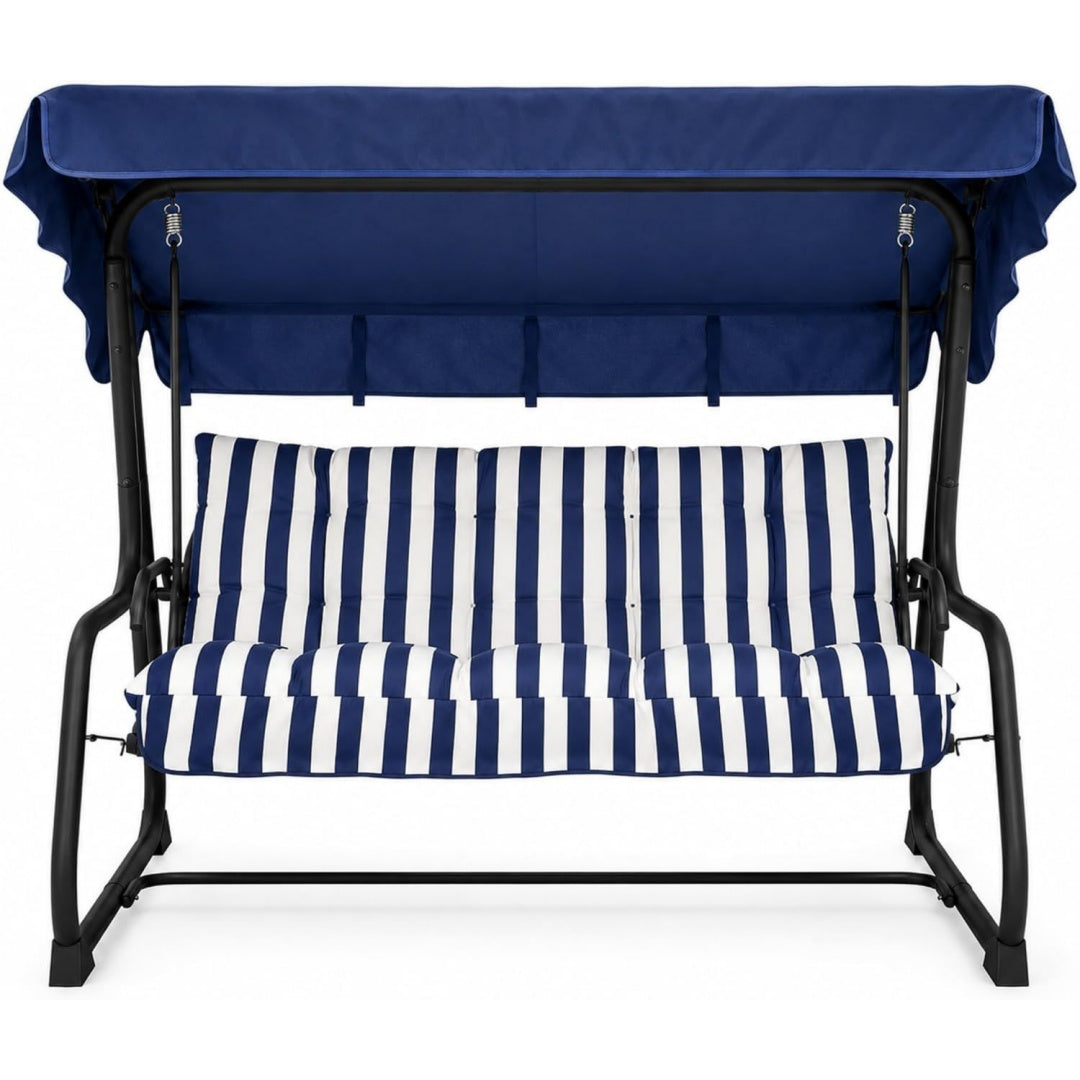 cuscini per dondoli blu con