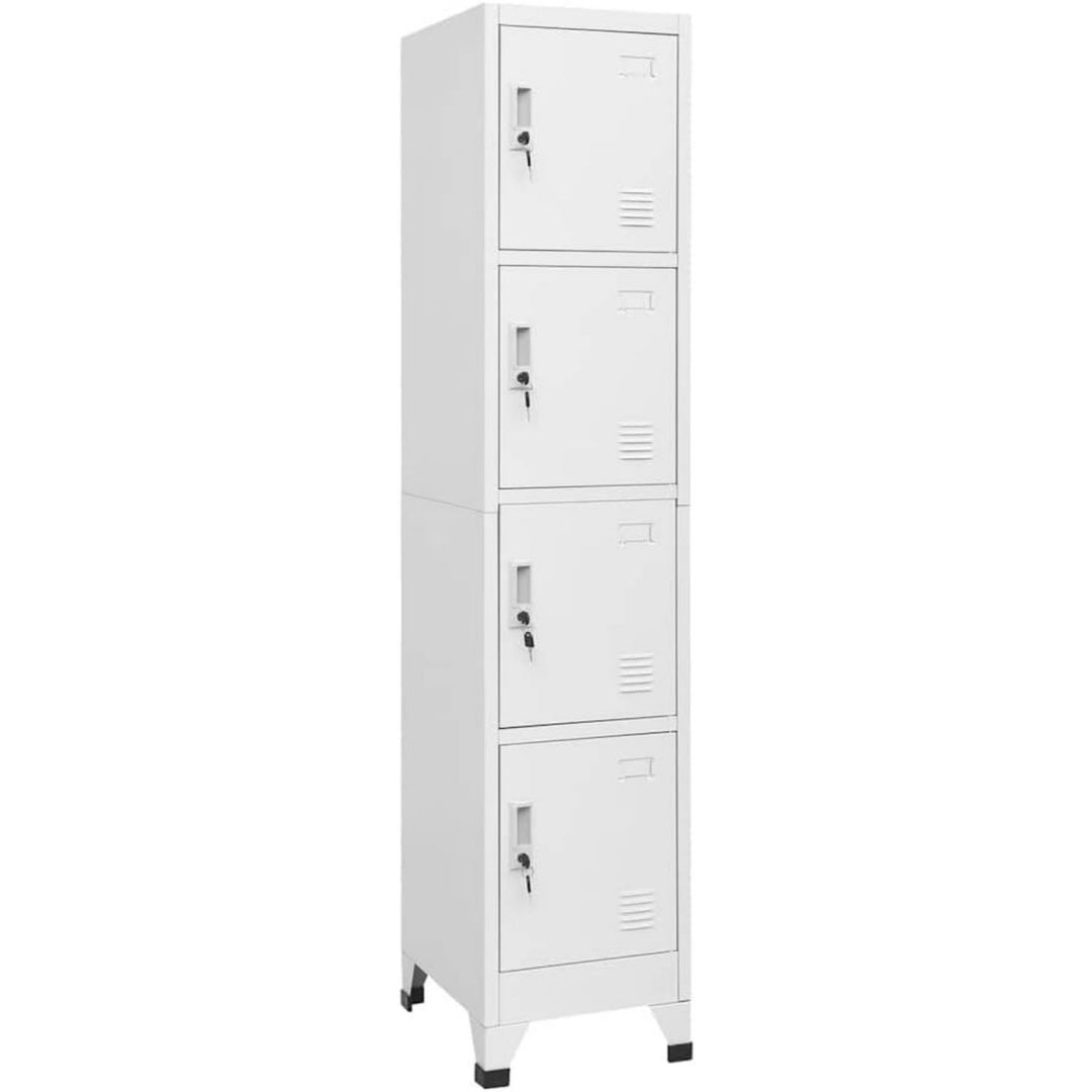 Letto con struttura in acciaio grigio